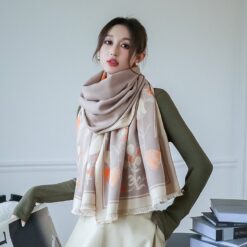 Khăn quàng cổ cao cấp len Cashmere cho nữ KQ-WD02 làm quà tặng
