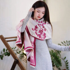 Khăn quàng cổ cao cấp len Cashmere cho nữ KQ-WD23 làm quà tặng