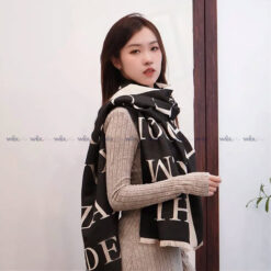 Khăn len Cashmere cao cấp cho nữ họa tiết chữ cái - TWD003 làm quà