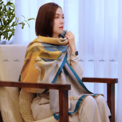 Khăn quàng cổ cao cấp len Cashmere cho nữ KQ-WD28 làm quà tặng